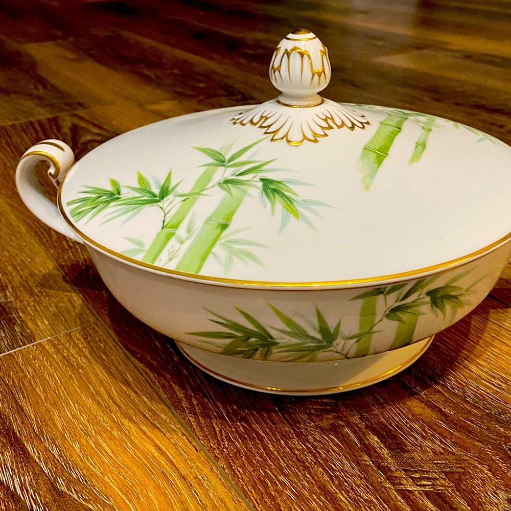 COPY - Noritake 1538G Bamboo Pattern, Round Covered Dish